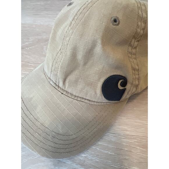 Carhartt Beige Canvas Hat Cap Strapback Streetwear Canvas - Picture 2 of 7